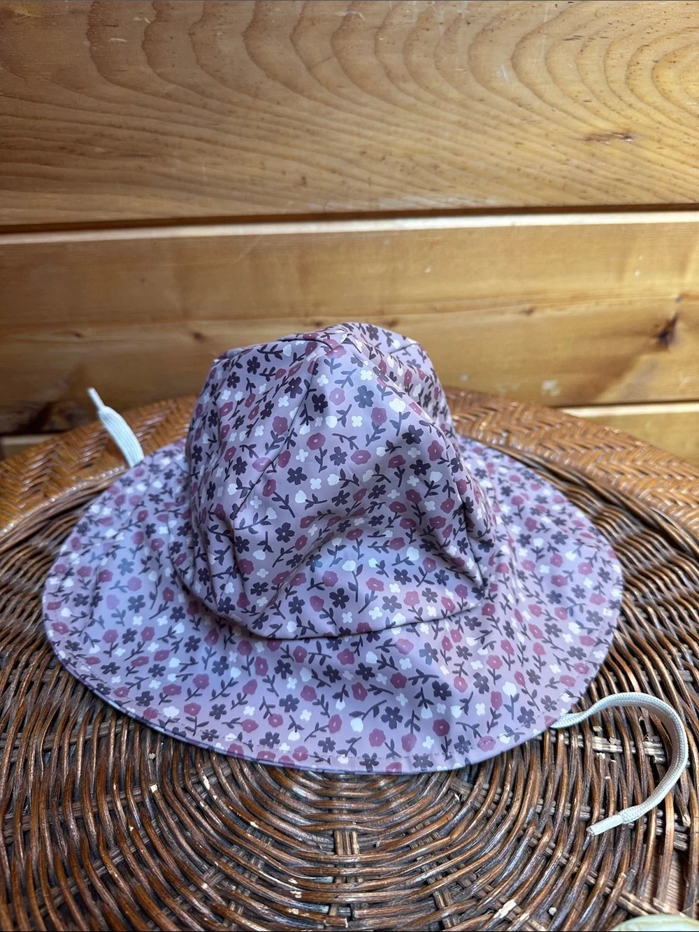 Kuling Vasa rain hat fisherman lilac floral insulated earflaps size 52-54